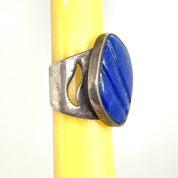 Sterling Lapis DI Southwest Ring - Picture 2 of 7